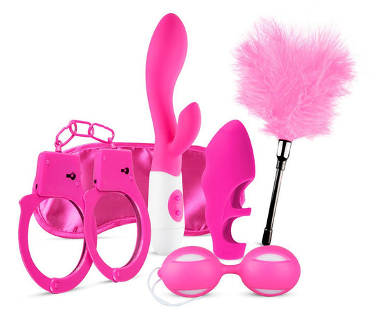 Box Coquine Rose – Coffret 6 Accessoires Sextoys