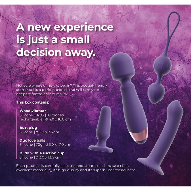 Coffret Sextoys Femme 4 Accessoires Violets