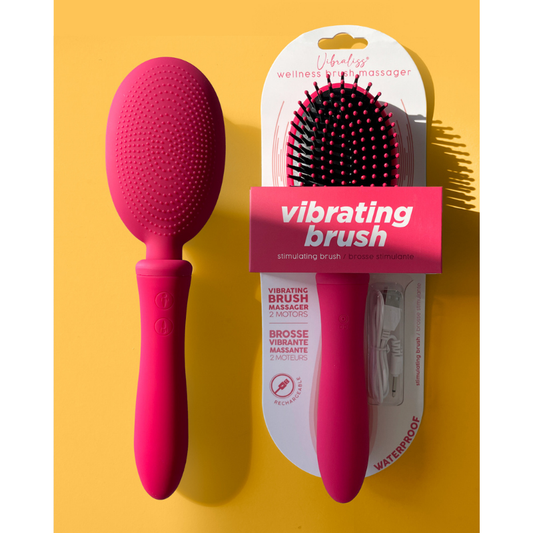 Brosse à Cheveux Vibromasseur & Sextoy Insérable 2-en-1
