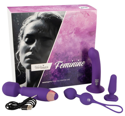 Coffret Sextoys Feminine 4 Accessoires Violets
