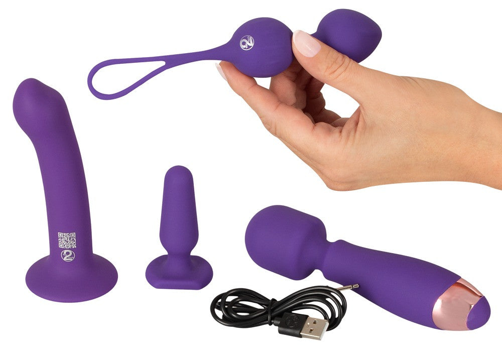 Coffret Sextoys Feminine 4 Accessoires Violets
