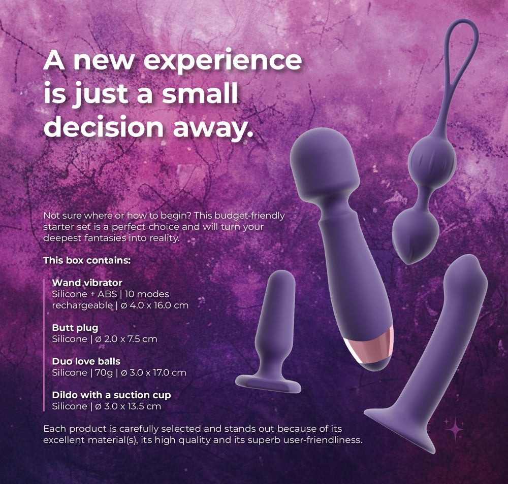 Coffret Sextoys Feminine 4 Accessoires Violets