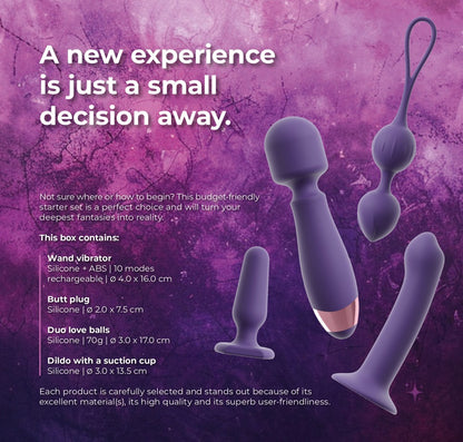 Coffret Sextoys Feminine 4 Accessoires Violets