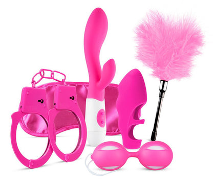 Box Coquine Rose – Coffret 6 Accessoires Sextoys