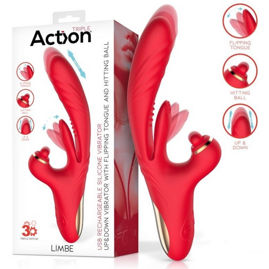 Vibromasseur Rabbit Multifonction – Langue, Tapotements & Poussées